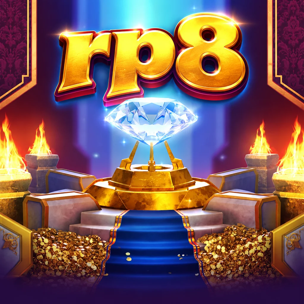 Logo rp8 untuk permainan slot Majestic Ts